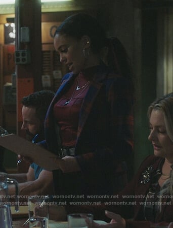 Toni's blue plaid blazer on Riverdale