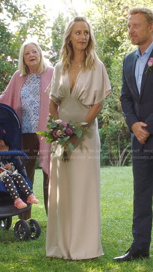 Teddy's wedding dress on Greys Anatomy