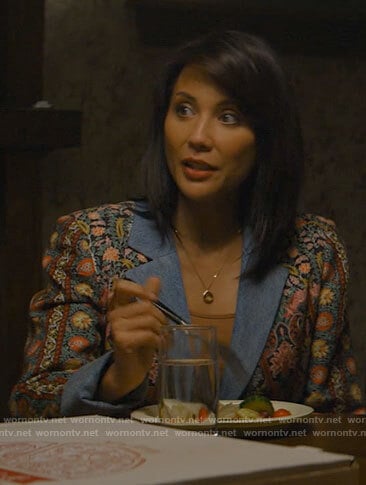 Bree's floral denim blazer on Chucky