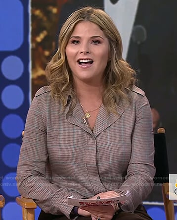 Jenna's brown plaid shirt on Today