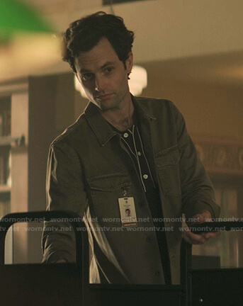 Joe's green cargo jacket on You
