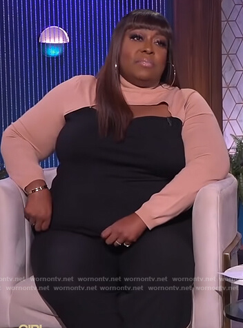 Loni's colorblock cutout sweater on The Real