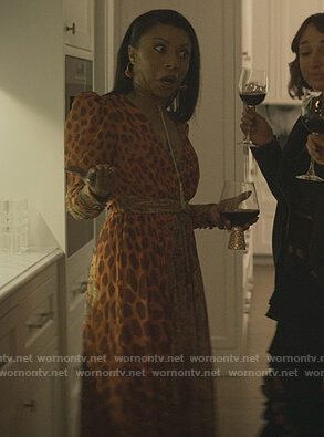 Sherry's orange animal print maxi dress on You