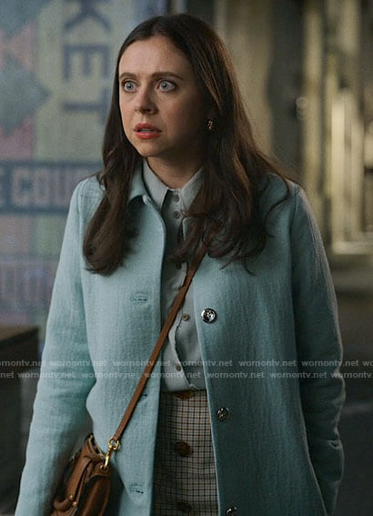 Claire's turquoise coat on The Morning Show