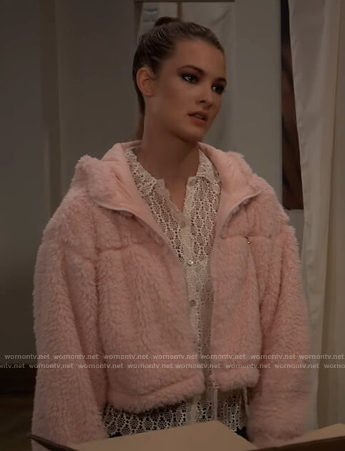 Esme's white lace blouse on General Hospital