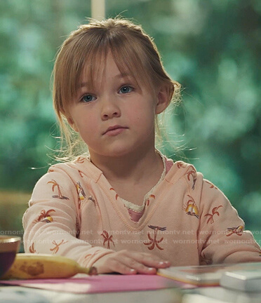 Gigi's pink palm print hoodie on The Resident