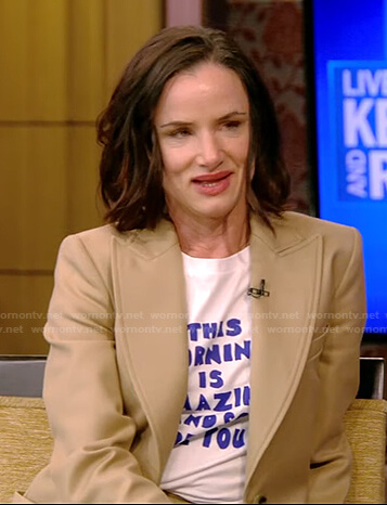 Juliette Lewis's This Morning is Amazing and So Are You tee on Live with Kelly and Ryan