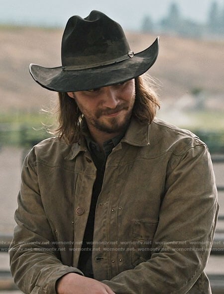 Kayce's brown jacket on Yellowstone