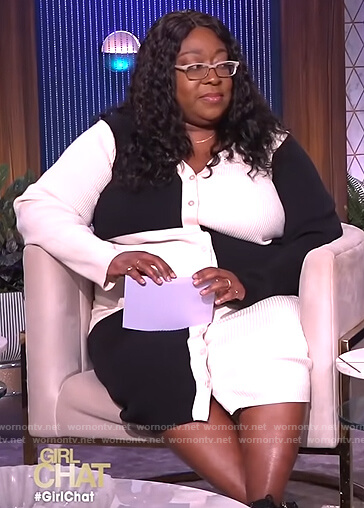 Loni's colorblock sweaterdress on The Real