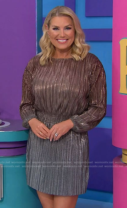 Rachel's metallic ombre dress on The Price is Right