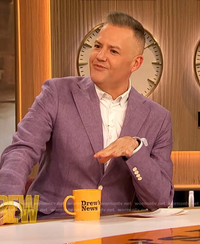Ross's purple blazer on The Drew Barrymore Show