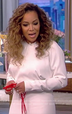 Sunny's white midi dress on The View