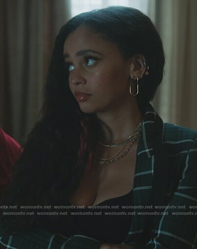 Toni's green plaid blazer on Riverdale