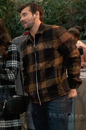 Chase's brown checked jacket on General Hospital
