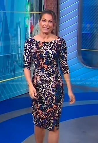 Ginger's animal print dress on Good Morning America