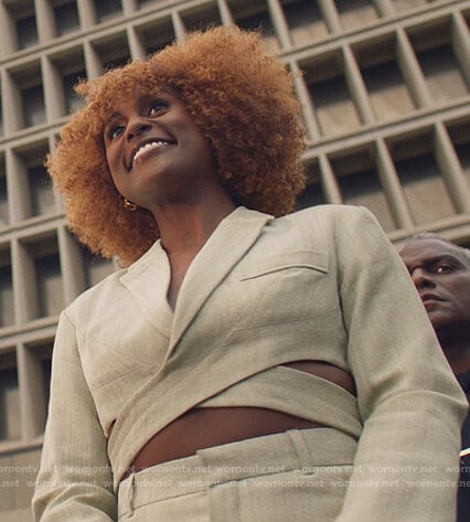 Issa's cropped blazer on Insecure