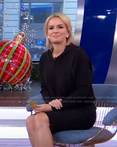 Jennifer's black hooded dress on Good Morning America