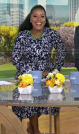 Sheinelle's floral cropped jumpsuit on Today