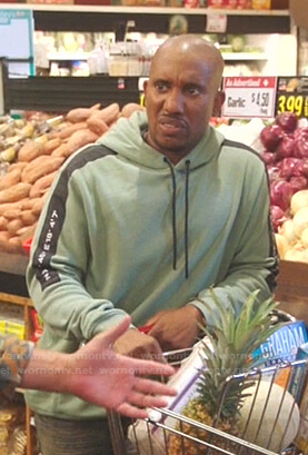 Gary's green and black hoodie on Kenan