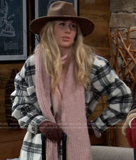 Josslyn's plaid jacket on General Hospital
