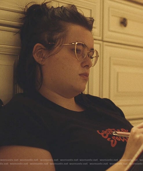 Kat's Exotica Erotica tee and glasses on Euphoria