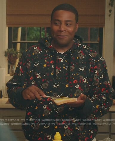 Kenan's floral print hoodie on Kenan