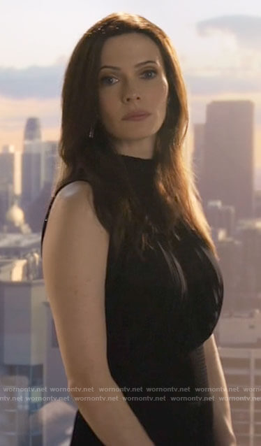 Lois's black pleated dress on Superman and Lois
