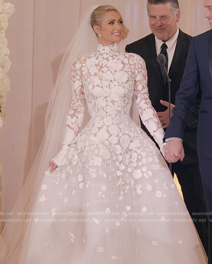 Paris's wedding dress on Paris in Love