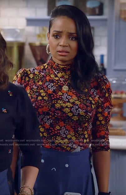 Randi's floral top on Call Me Kat