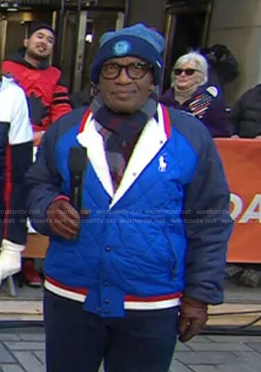 Al's blue padded varsity jacket on Today