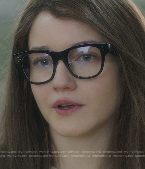 Anna's eye glasses on Inventing Anna