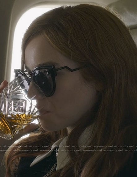 Anna's sunglasses with jagged arm on Inventing Anna