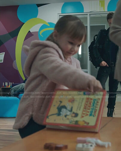 Gigi's pink animal ear fleece hoodie on The Resident