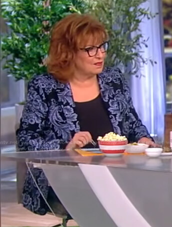 Joy's blue floral blazer on The View
