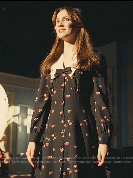 Lexi's collared heart print dress on Euphoria
