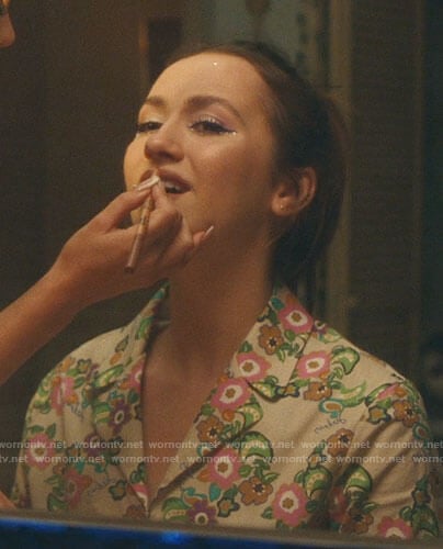 Lexi's floral pajamas on Euphoria
