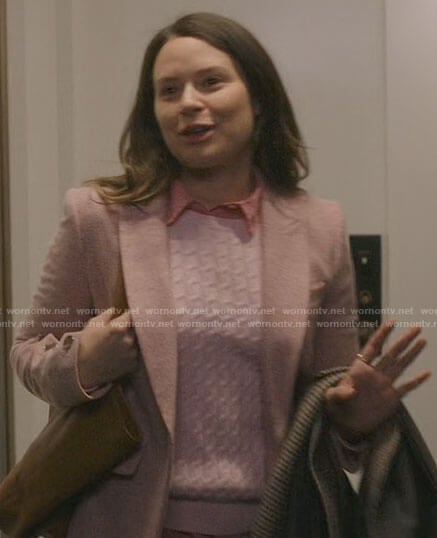 Rachel's pink blazer on Inventing Anna