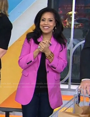 Sheinelle's pink blazer on Today