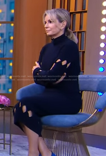 Jennifer's cutout ribbed knit dress on Good Morning America