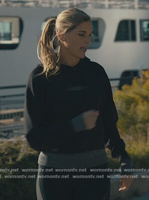 Andy's cutout sweatshirt on Billions