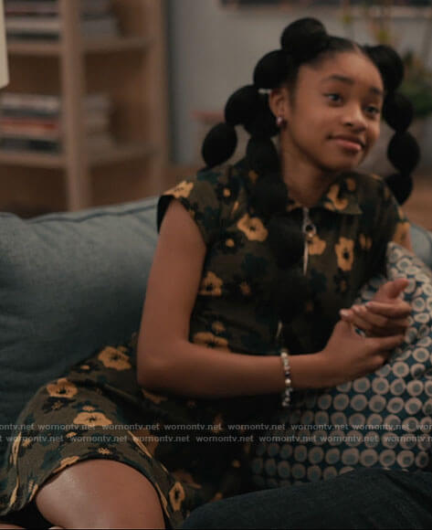 Ashley's floral zip polo dress on Bel-Air