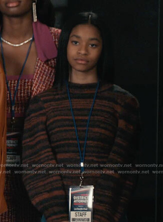 Ashley's space dye sweater on Bel-Air