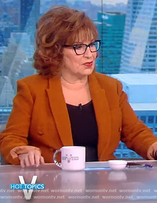 Joy's brown tweed blazer on The View