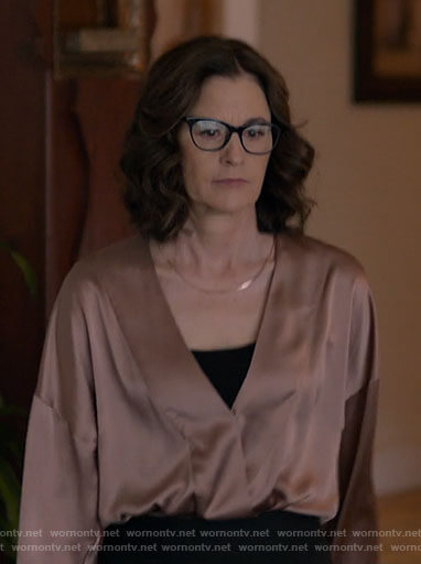 Carol's satin blouse on Single Drunk Female