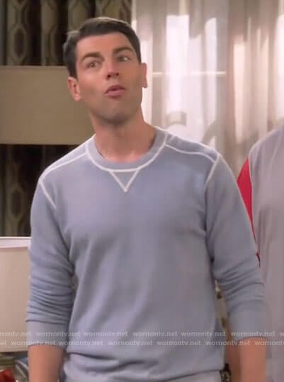 Dave's light blue sweater on The Neighborhood