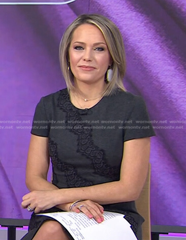 Dylan's white drop earrings on Today