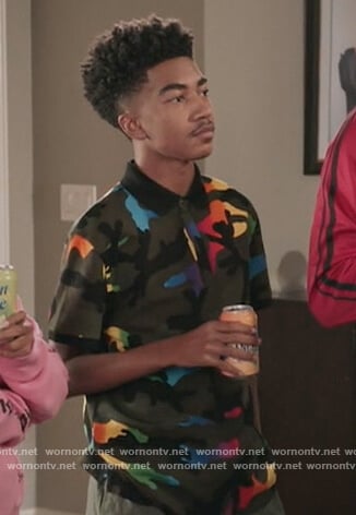 Jack's camo print shirt on Black-ish