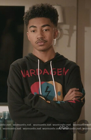 Jack's face print hoodie on Black-ish