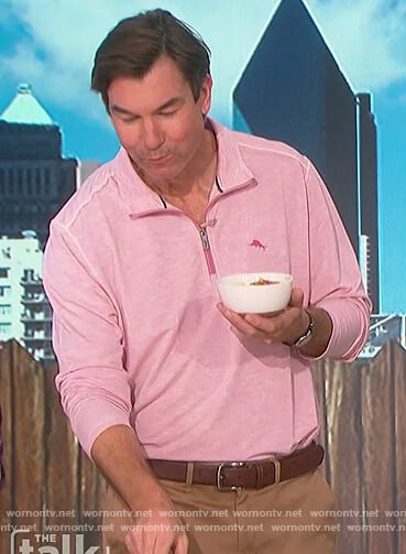 Jerry's pink shirt on The Talk