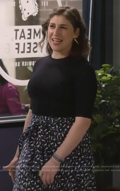 Kat's horse print skirt midi dress on Call Me Kat